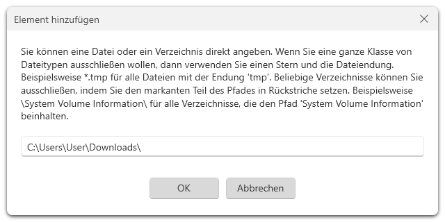 Ausschlussliste