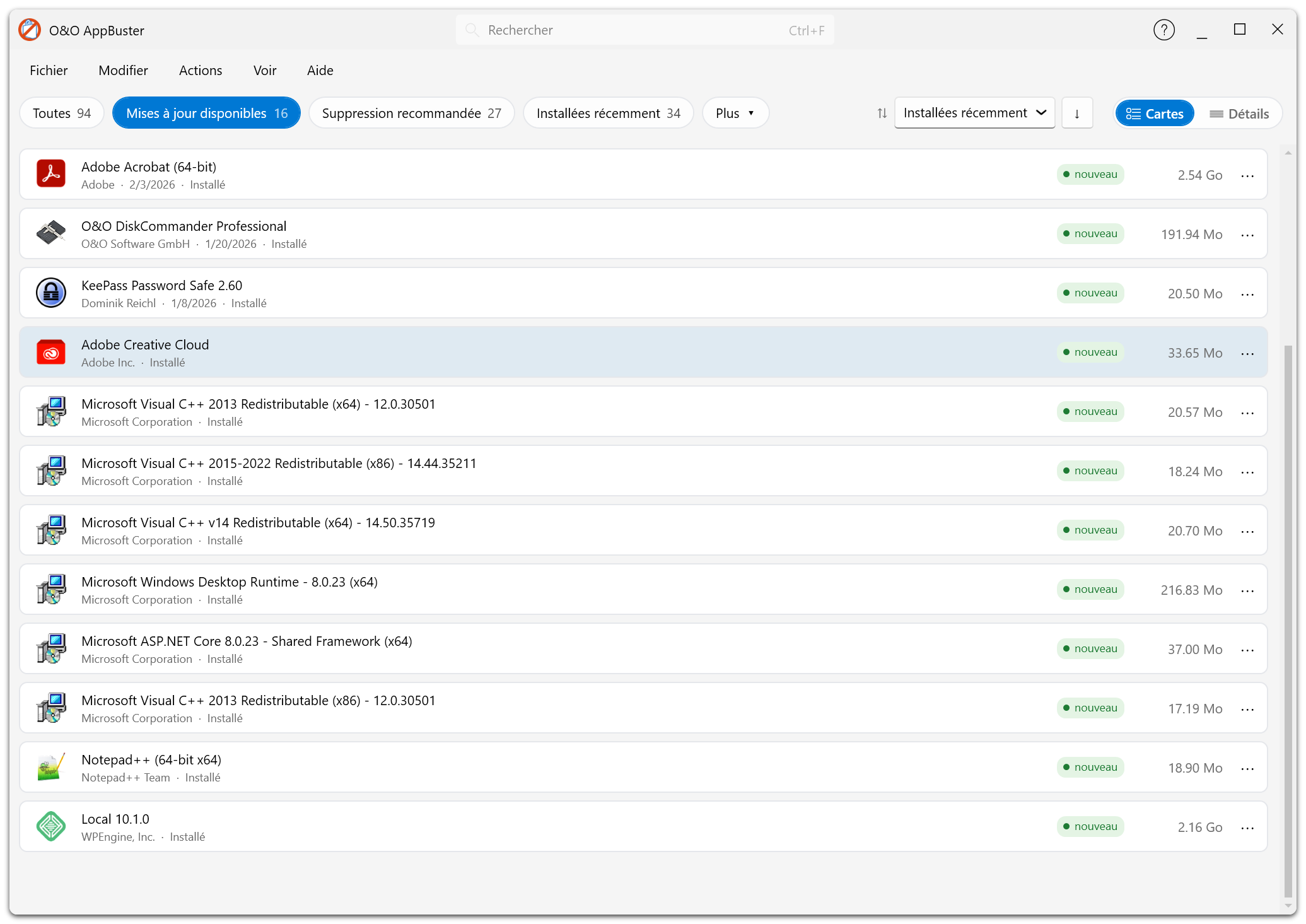 Smart View Mises à jour disponibles